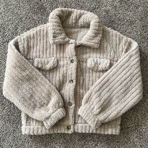 Women’s beige soft jacket